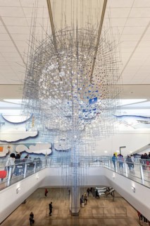 Terminal B of New York LaGuardia Airport (LGA) in New York, USA