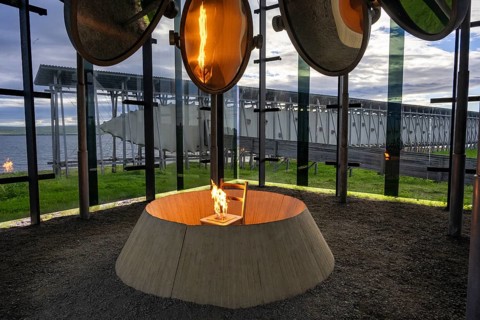 Steilneset witches' memorial, Vardø, Varanger, Finnmark, Norway