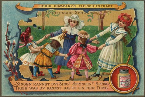 Picture series Altdeutsche Sprüche, Singen kannst du, springen kanst du, Treib was du kannst,