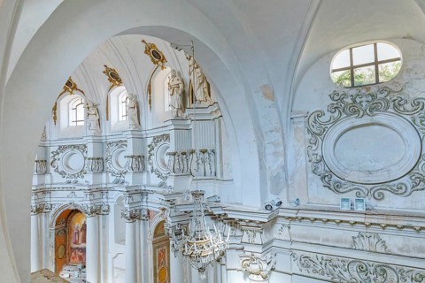 Chiesa di Santa Chiara interior, Noto, Noto Valley, Sicily, Italy
