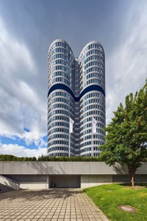BMW group headquarters, BMW four-cylinder engine, BMW tower, BMW high-rise building, architect Karl