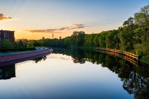 Spree in Tiergarten, Berlin, Germany