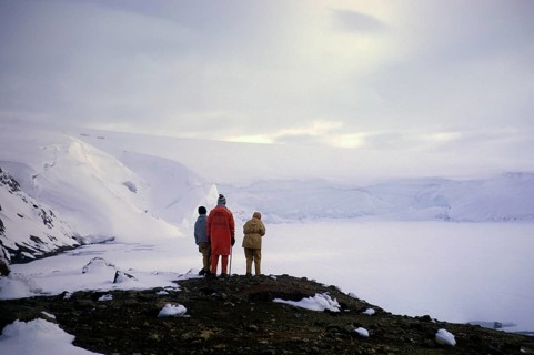 The ice-covered lake at Kverkfjoll, Iceland 1972 Gudmundur Jonasson travel company Adventure Arctic