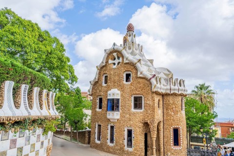 Park Guell by Antonio Gaudi, Park Gueell, Antonio Gaudi architect, Unesco World Heritage Site,