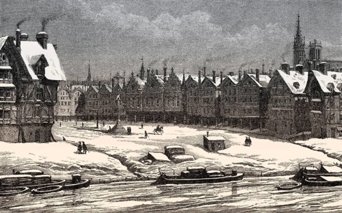 The Place de Grève, 14th century, now Place de l'Hôtel de Ville, Paris, France