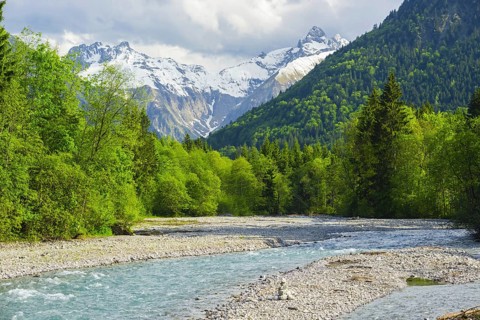Trettach, Trettachtal near Oberstdorf, Allgäu, Bavaria, Germany