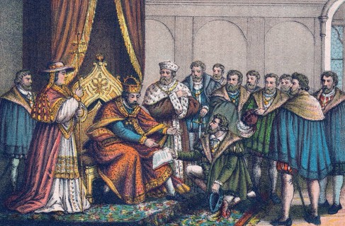 Reading of the Confessio Augustana in front of Emperor Charles V at the Diet of Augsburg, 1530