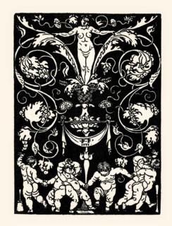 Grotesque woodcut, 16th century, by Peter Flötner, Nürnberg, facsimile of the 19th century