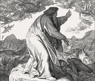 Creation of Birds and Sea Creatures, by Julius Schnorr von Carolsfeld, 1860