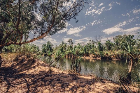 River and other waters in the outback in the north of Australia
