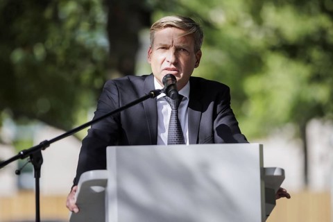 Uwe Neumaerker, Director of the Foundation Memorial to the Murdered Jews of Europe, recorded during