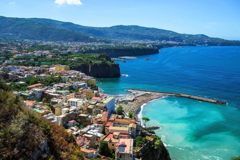 View of Meta and Sorrento, Italy