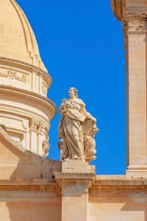 San Nicolò Cathedral facade, Noto, Noto Valley, Sicily, Italy