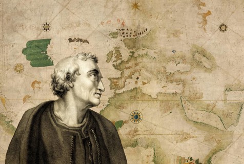 Facsimile of the Kuntsmann II Portolan, Amerigo Vespucci, 1451–1512, Italian-born merchant,