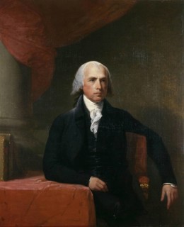 James Madison (1751-1936), American politician and political philosopher, fourth President of the