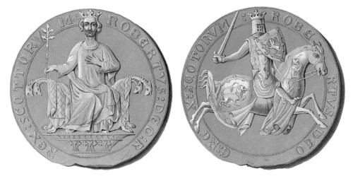 Siegel von Robert I. oder Robert the Bruce, 1274-1329, König der Schotten