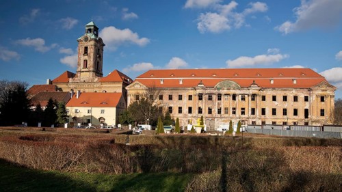 Castle and palace in Zary, Poland