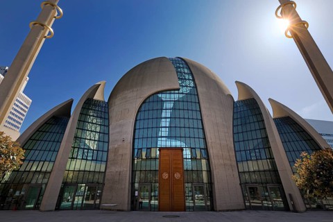 DITIB Central Mosque Cologne, Architects Gottfried and Paul Böhm, Cologne, Rhineland, North