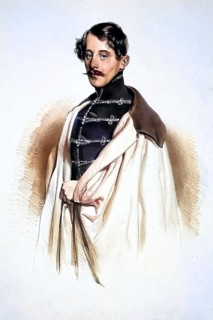 Johann Graf Kinsky (1815-1868), Officer, Historical, digitally restored reproduction from a 19th