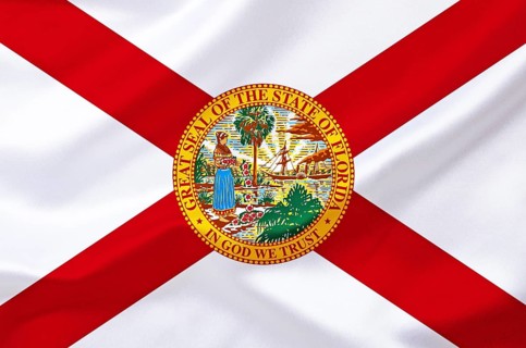 The flag of Florida, USA, Studio