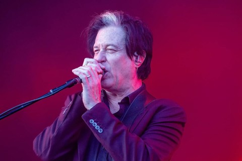 Adenau, Germany, 7 June 2024: Troy Van Leeuwen from Queens of the Stone Age plays at Rock am Ring.