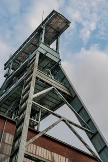 Ewald colliery, winding tower, industrial monument, coal, mining, industry, history, Herten,