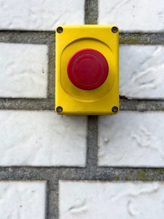 Emergency switch with red button for emergency stop emergency switch-off emergency stop,