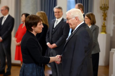 Adriana-Loreta Stanescu Romania is received by Frank-Walter Steinmeier (President of the Federal