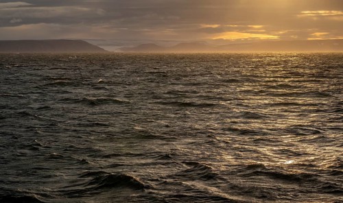 Sea near Boltodden, Spitsbergen, Svalbard, Norway