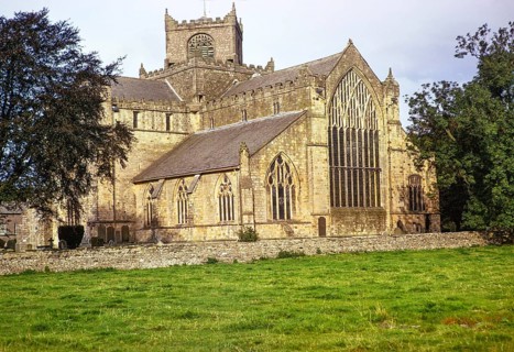 Prioratskirche, Cartmel, Cumbria, England, UK September 1973