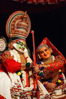CHENNAI, INDIA, SEPTEMBER 8: Indian traditional dance drama Kathakali preformance on September 8,