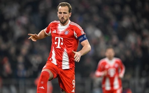 Goal celebration Harry Kane FC Bayern Munich FCB (09) Football, Champions League, Allianz Arena,