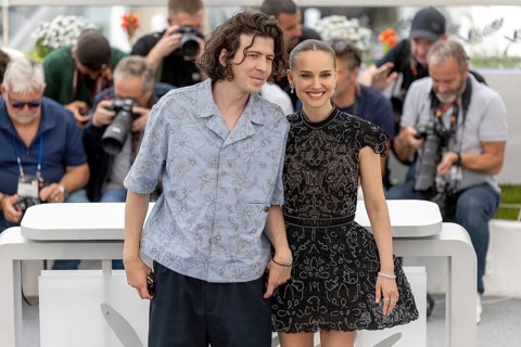 Cannes, France - 16.5.2024: Ugo Bienvenu, Natalie Portman during the ARCO Photocall at the 78th