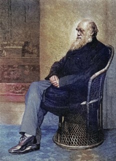 Charles Darwin, 1809?1882. British naturalist. After a photograph (1874?) by Captain L. Darwin,