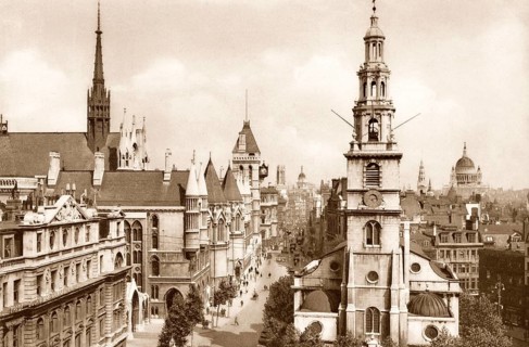 The Royal Courts of Justice, London, UK, ca 1920