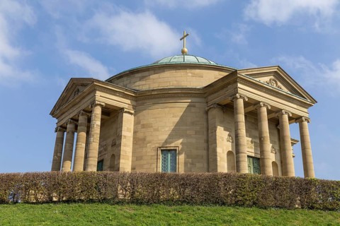 Burial chapel in Württemberg. The grave chapel in Stuttgart-Rotenberg was built by Württemberg King