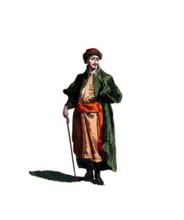 Historical clothing, fashion over the course of time, clothing of a Tatar in Kazan, which was