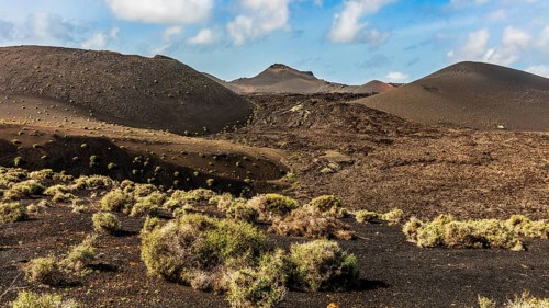 Fire Mountains of Timanfaya National Park, Montanas del Fuego, Lanzarote, Canary Islands, Spain