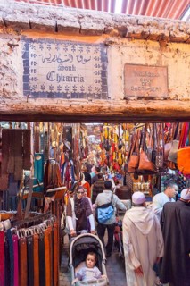 In the souk of Marrakech, Morocco