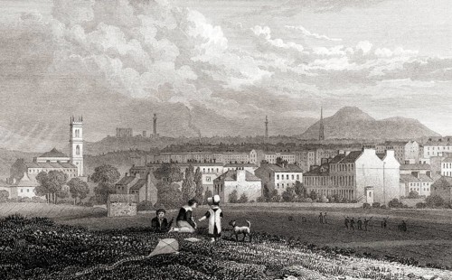 Part of the New Town, from the North West, Edinburgh, Scotland, 19th century, from Modern Athens by