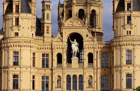 Europe, Germany, Mecklenburg-Western Pomerania, Schwerin, Schwerin Castle, built from 1845 to 1857