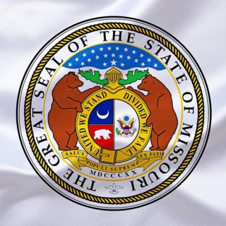 USA, The coat of arms of Missouri, state of the
