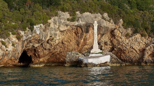 Monument to Count Santorre di Santarosa who died on May 8, 1825 in Navarino Bay defending the