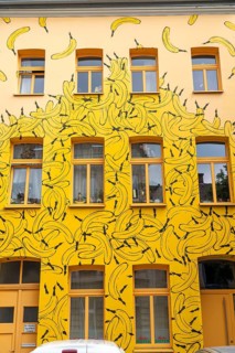 The Banana House, designed by banana artist, Thomas Baumgärtel, Karlstraße, harbour district