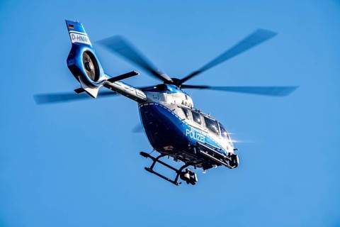 Police helicopter, Airbus Helicopters H145, the state police of North Rhine-Westphalia, after