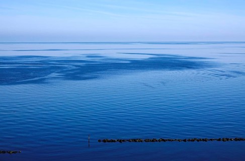 View of the Baltic Sea near Sellin, Rügen, Mecklenburg-Western Pomerania, Germany
