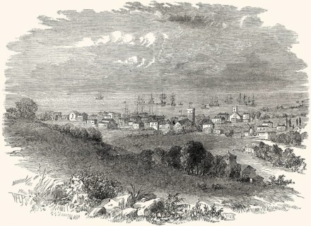 Historical view of Barbados, Lesser Antilles of the West Indies, 18th century, From British Battles