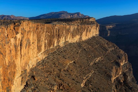 Landscape, Oman, Jabal Shams, Jebel Shams, Canyon, Wadi Ghul, Hajar Mountains, Mountain, Mountain