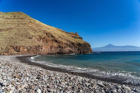 Playa Avalo beach near the capital San Sebastián de La Gomera, La Gomera, Canary Islands, Spain