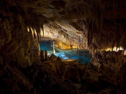 Caves of Drach, Coves del Drac, Porto Christo, Majorca, Balearic Islands, Spain, Mediterranean Sea
